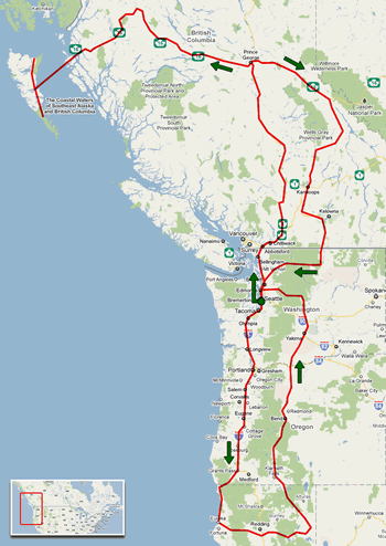 Route Canada-usa 2010